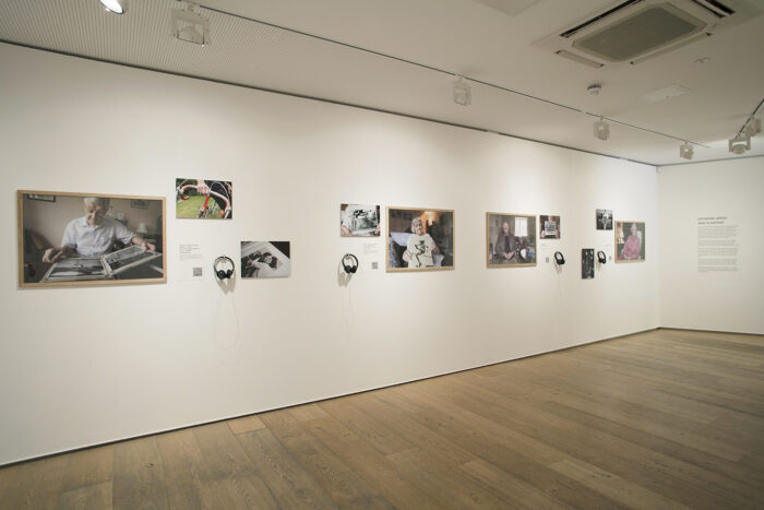 Installation of 1948 Olympians at Open Eye Gallery, Liverpool, 2019